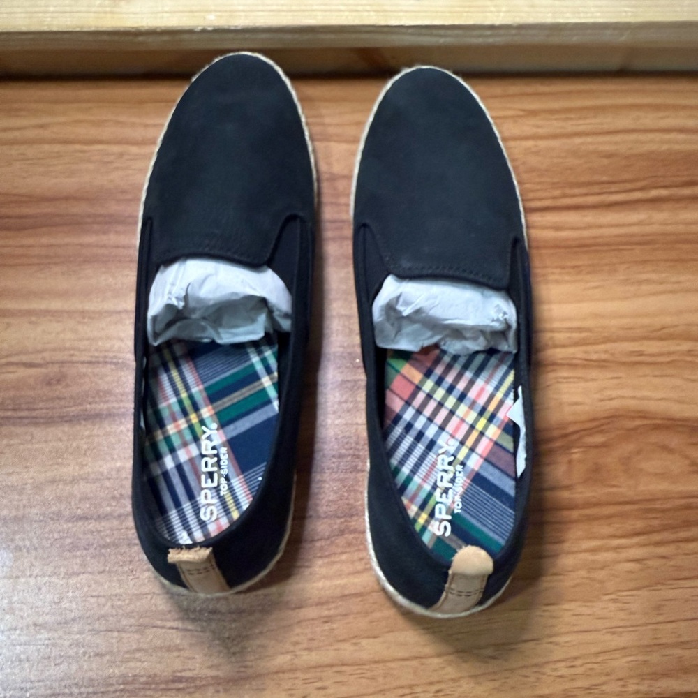 Sperry Black Slip-On Loafers Casual Comfort